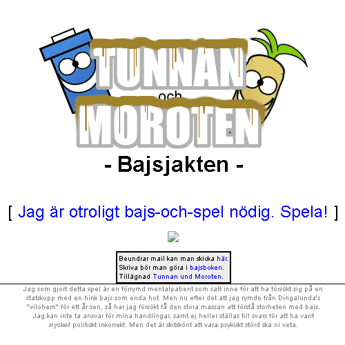 BAJSJAKTEN spelet